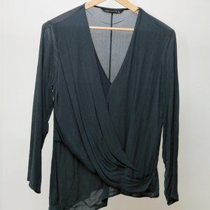 ZARA asymmetrical blouse